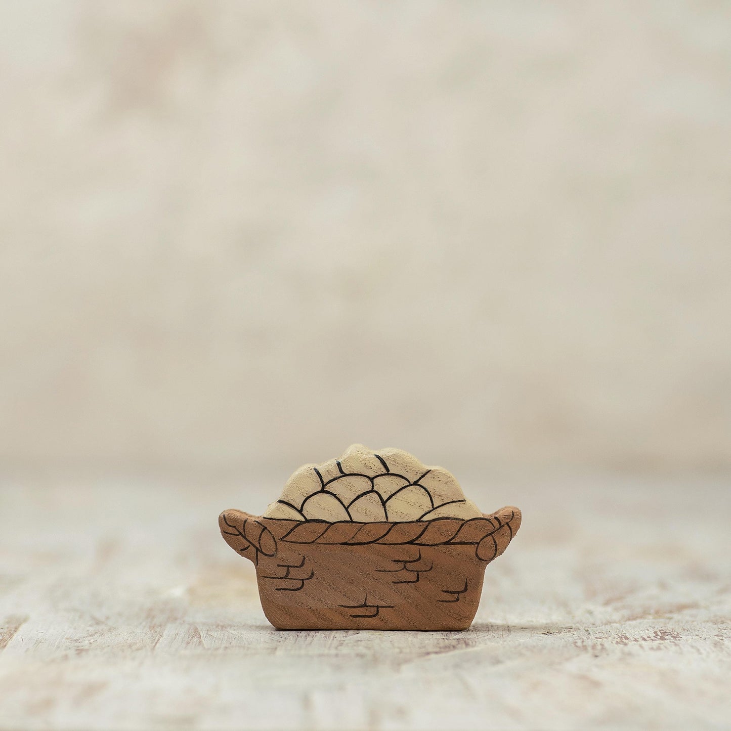 Wooden Egg Basket Toy