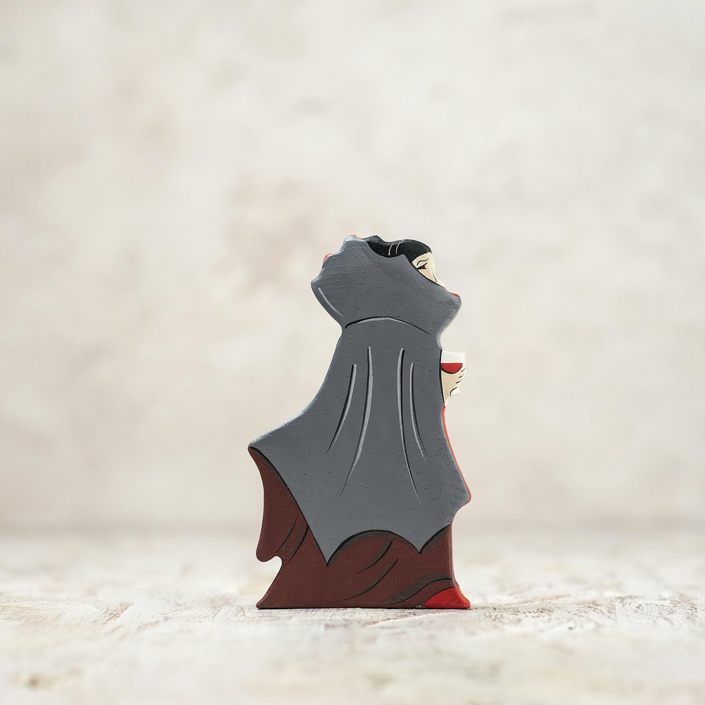 Wooden Vampire Lady Figurine