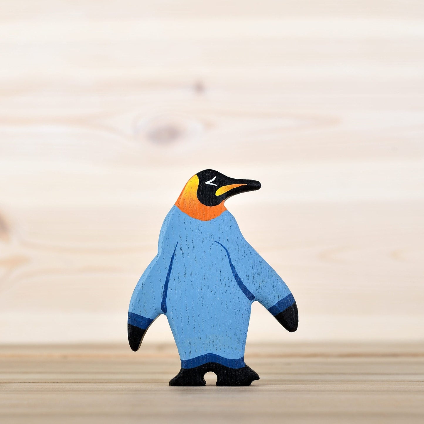 Wooden King Penguin Toy
