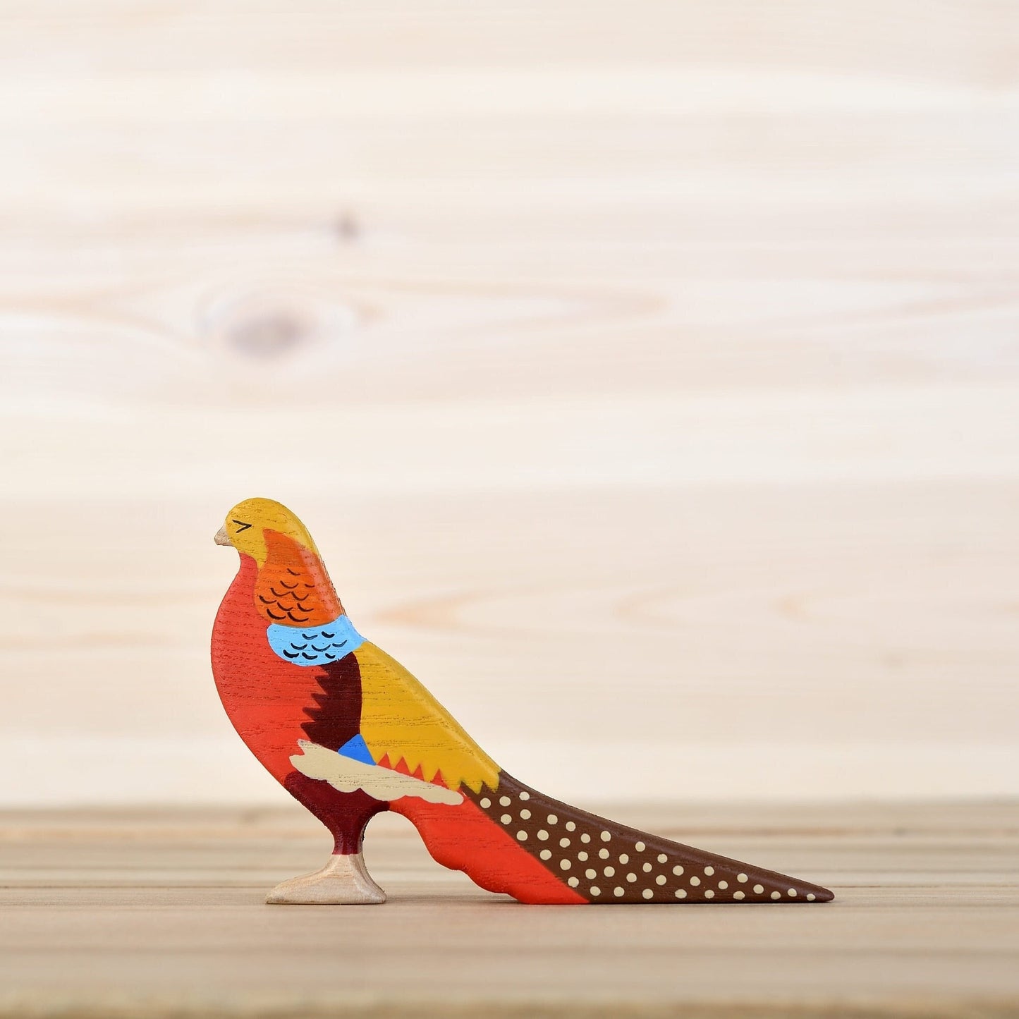 Wooden Golden Pheasant Toy