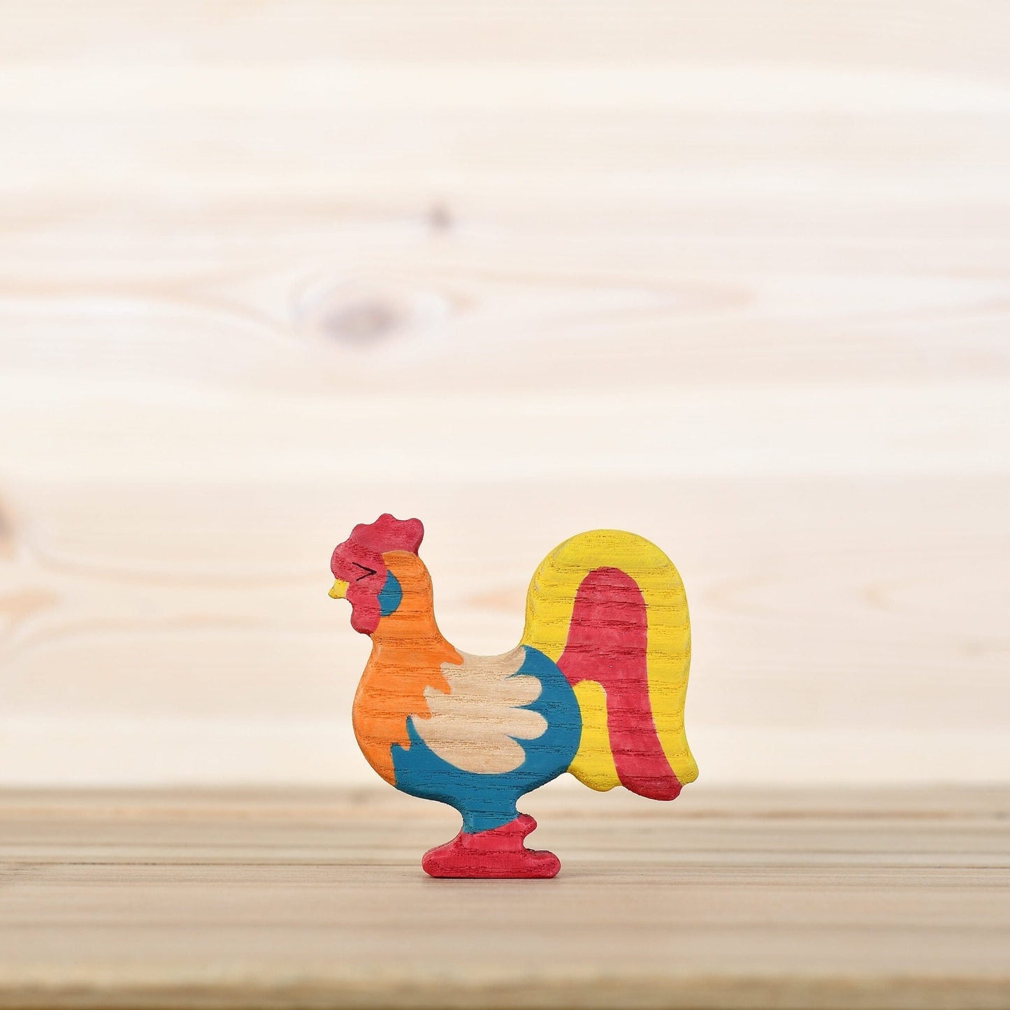 Wooden Rooster Toy