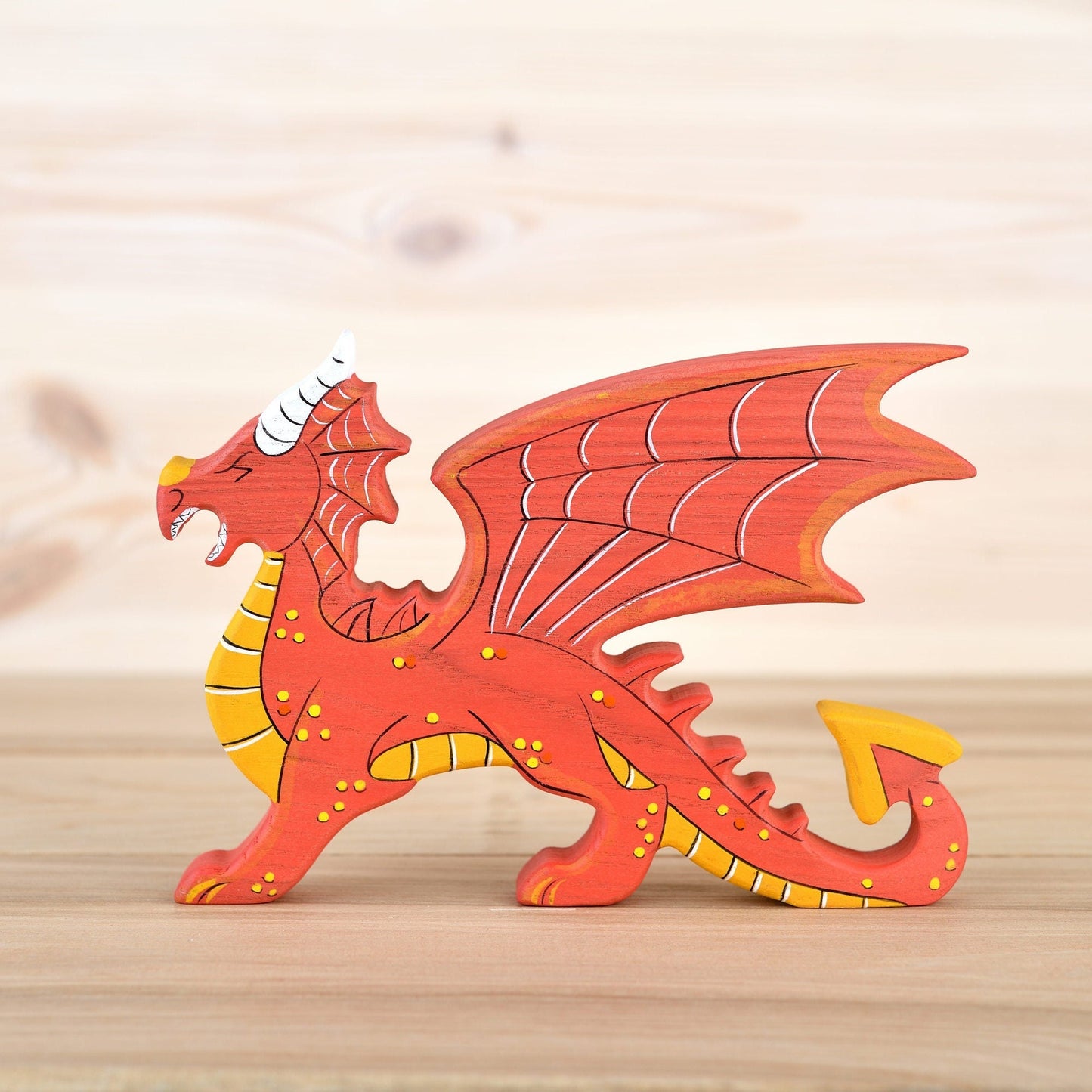 Wooden Dragon figurine