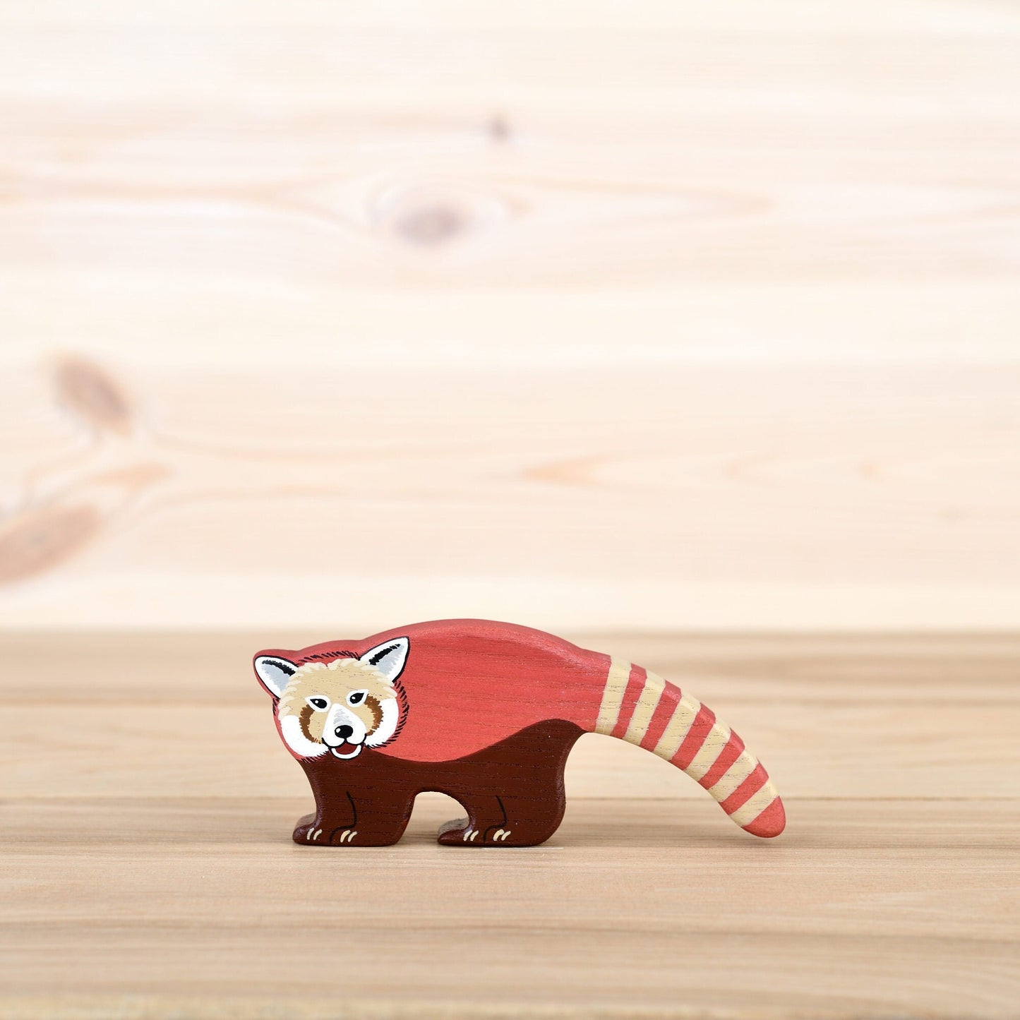 Wooden Red Panda Toy