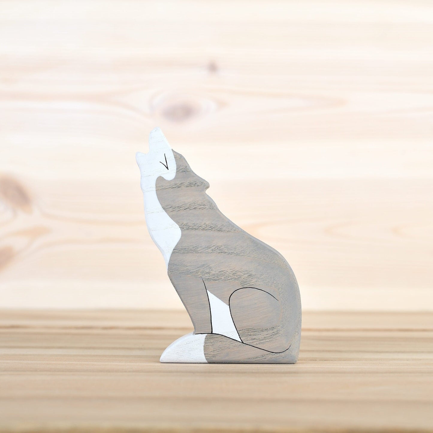 Wooden Wolf Toy