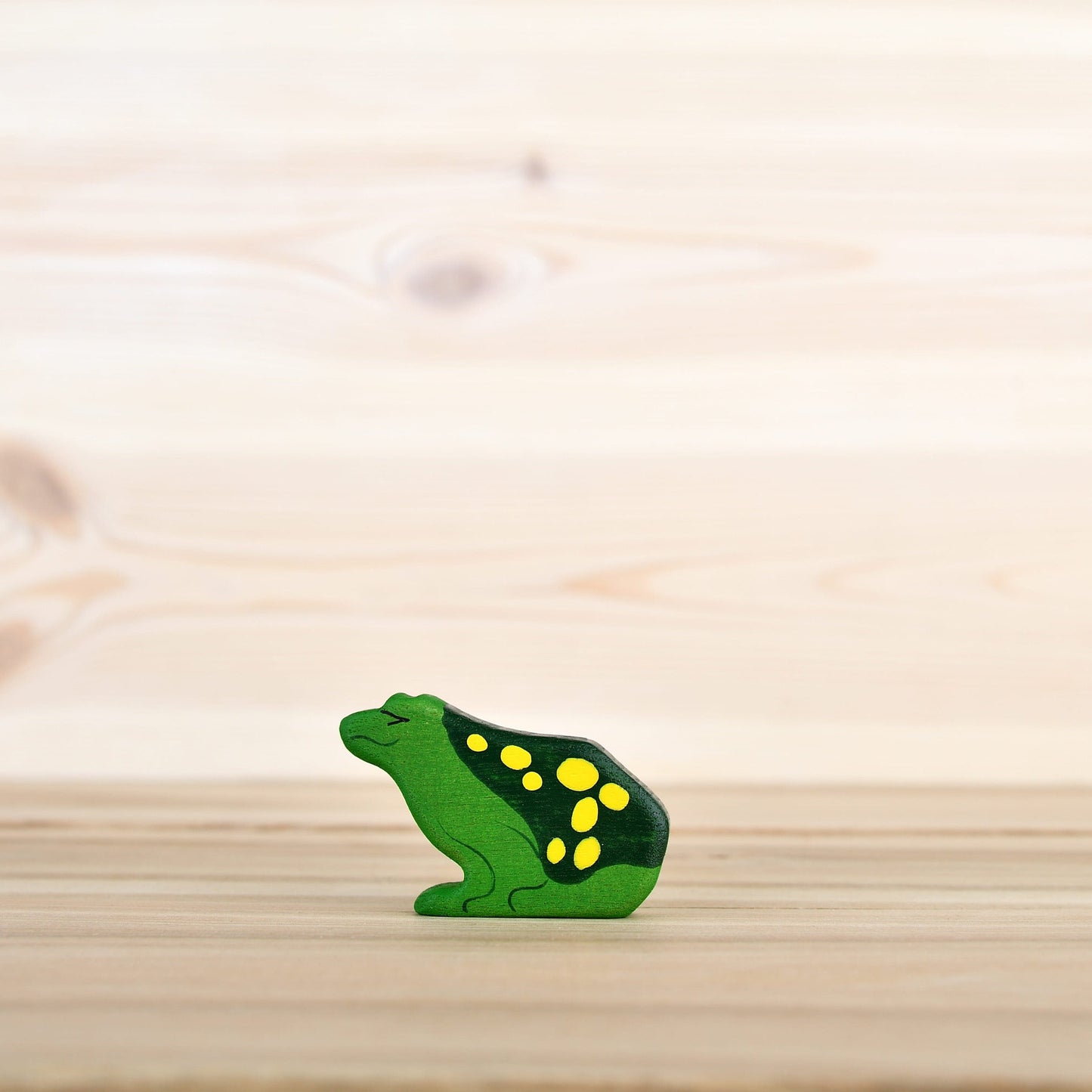 Wooden Frog figurine