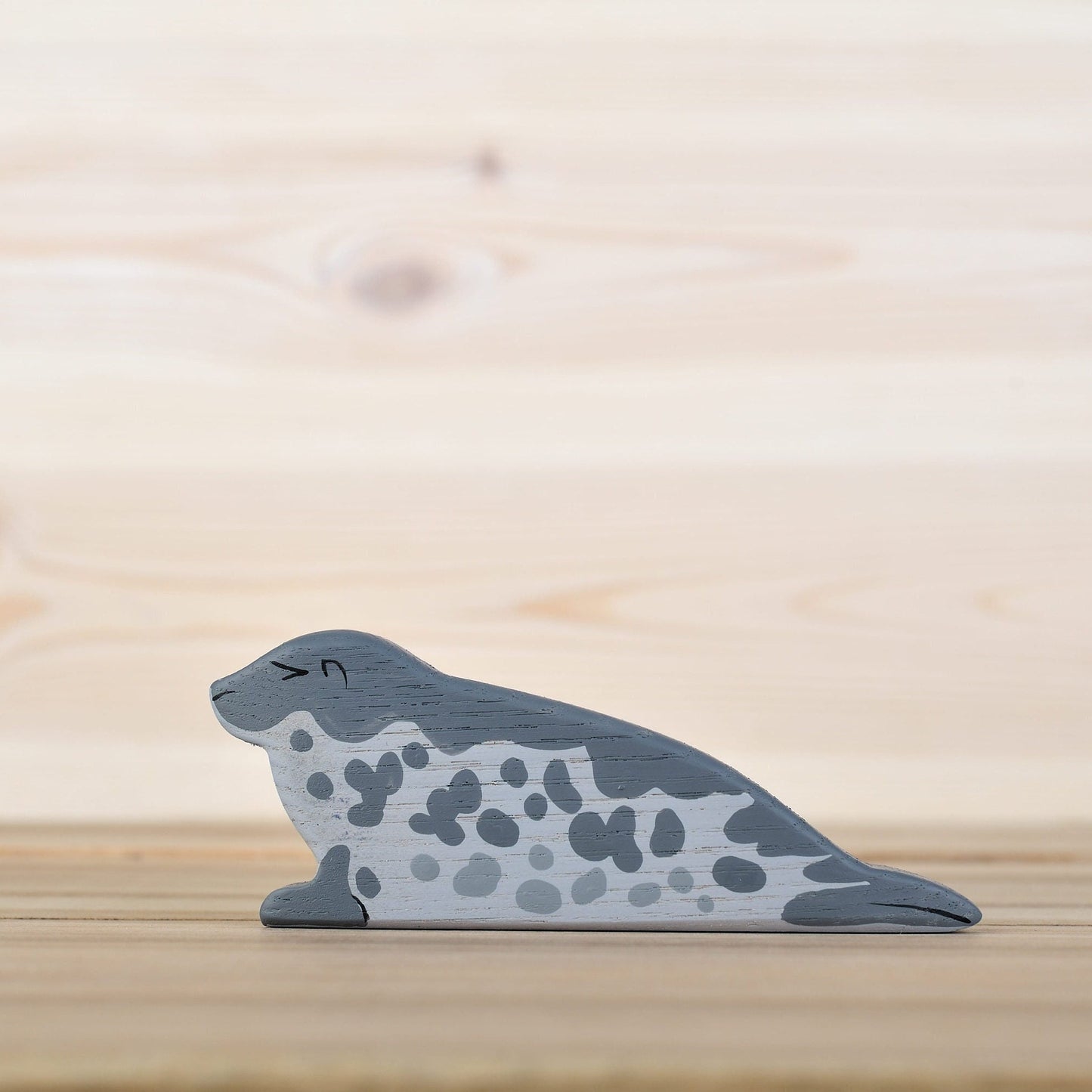 Wooden ringed seal toy