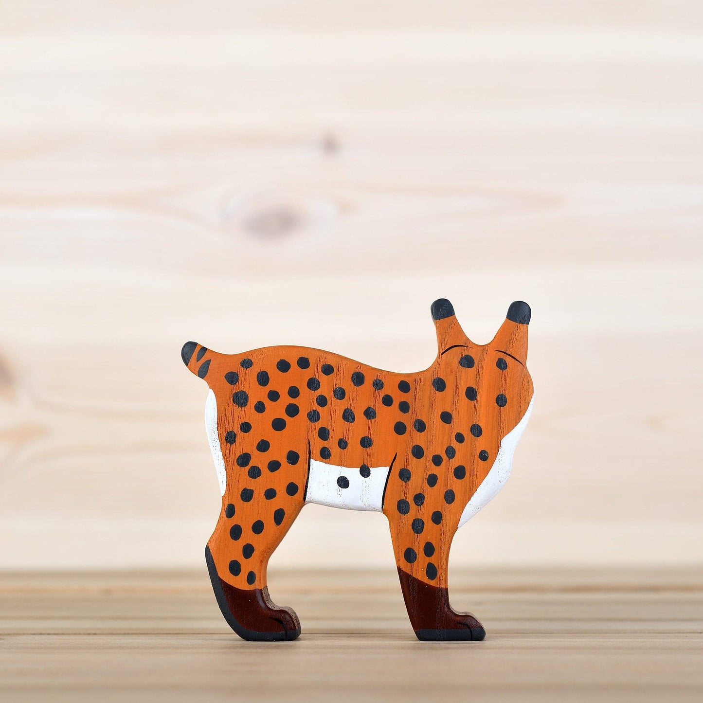 Wooden Lynx Toy