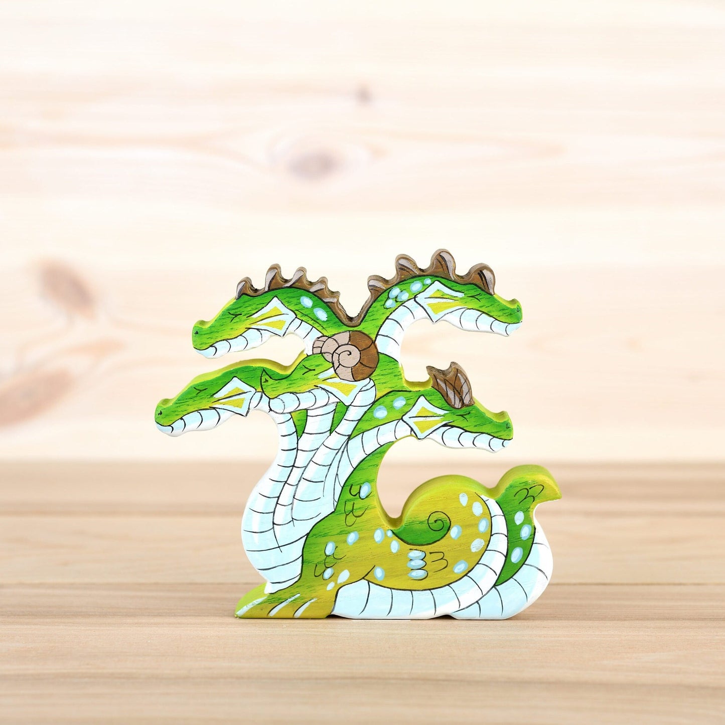 Wooden Hydra figurine