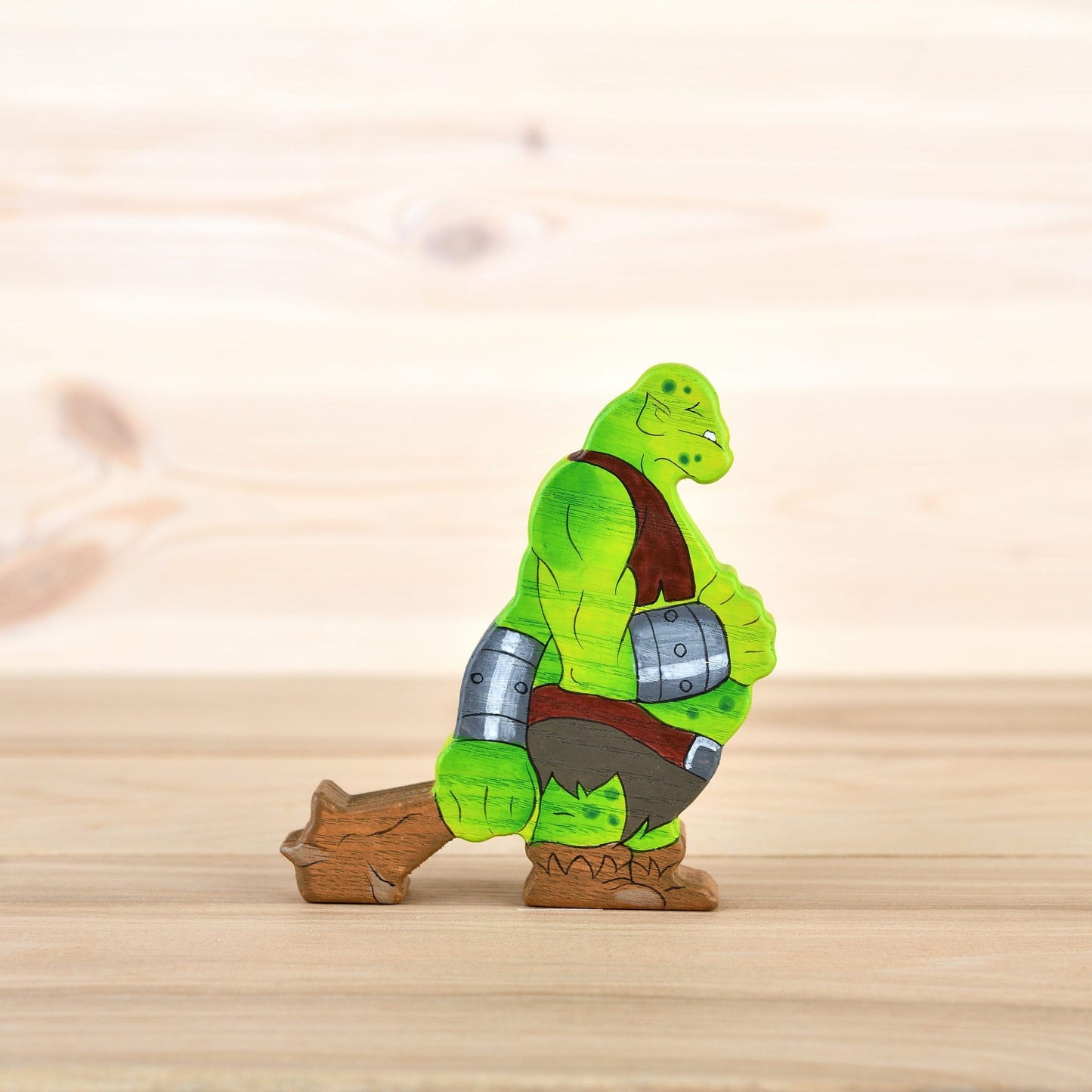 Wooden Goblin figurine