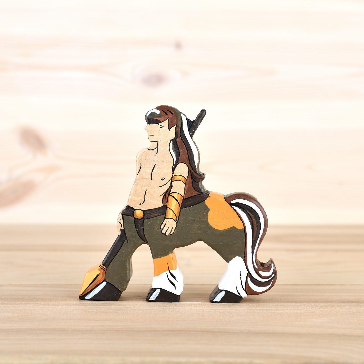 Wooden Centaur figurine