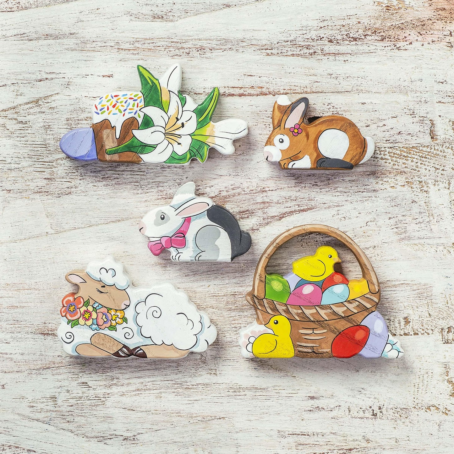 Wooden Easter Set