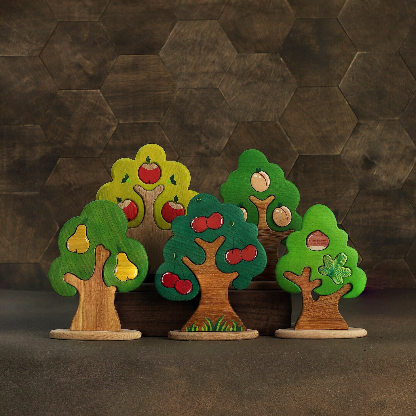 Big Fruit Tree puzzle set (5 pcs)