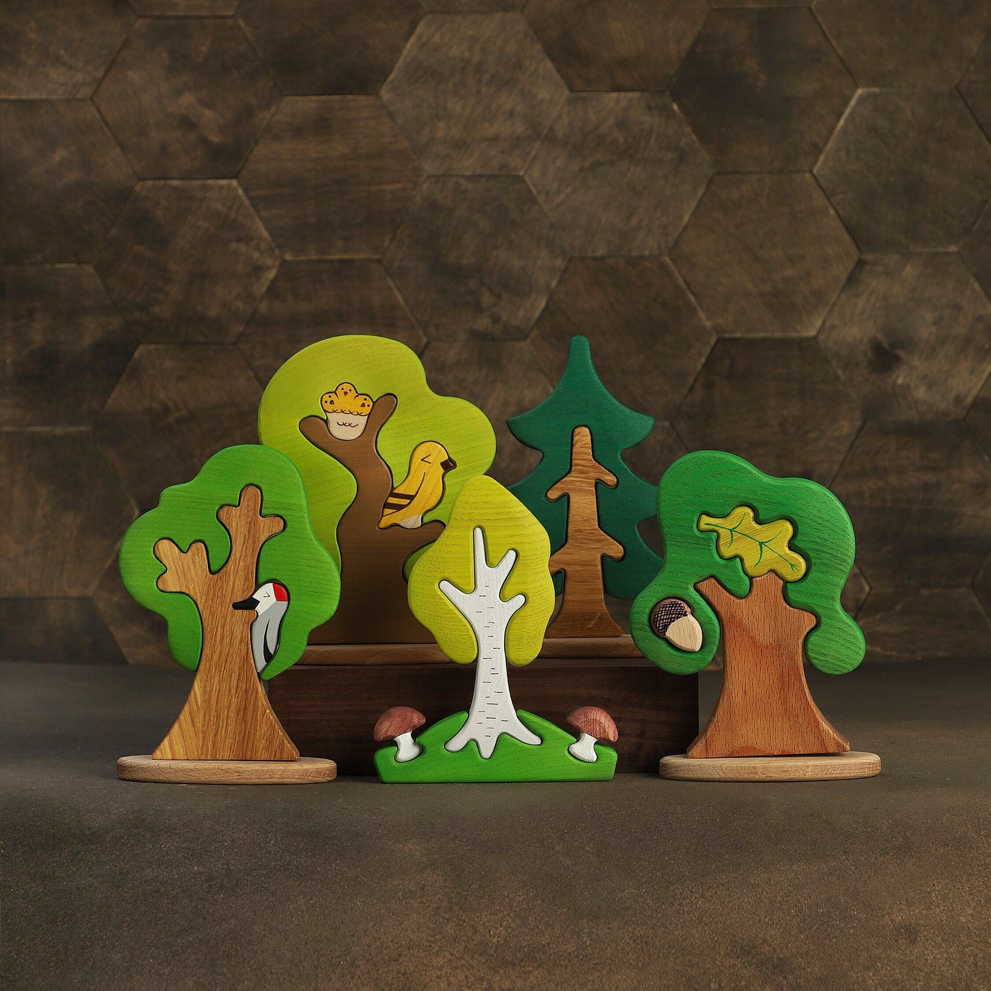 Big Wooden Tree Set (19pcs)