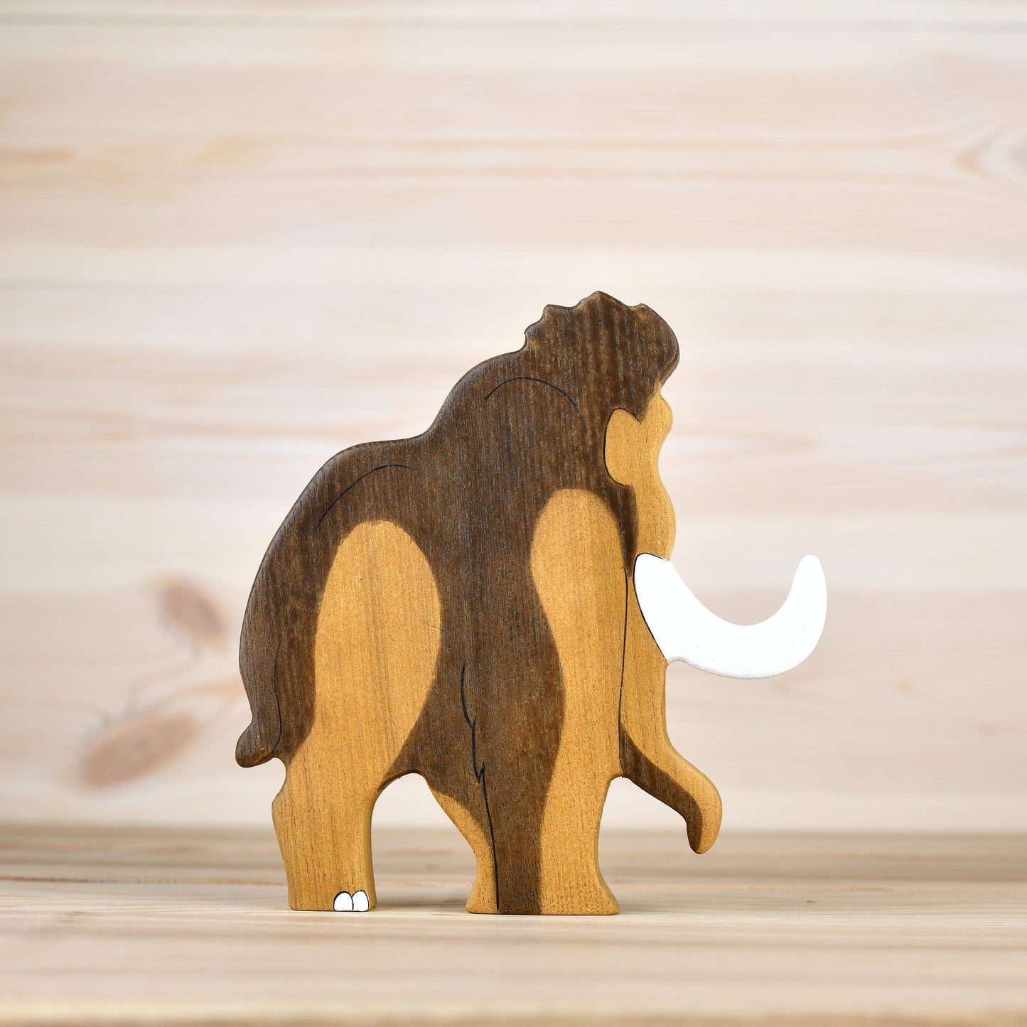 Wooden Mammoth Toy