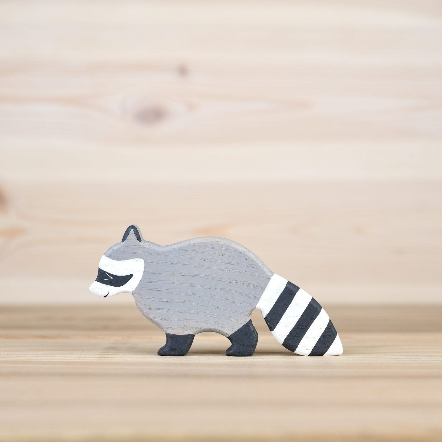 Wooden Raccoon Toy