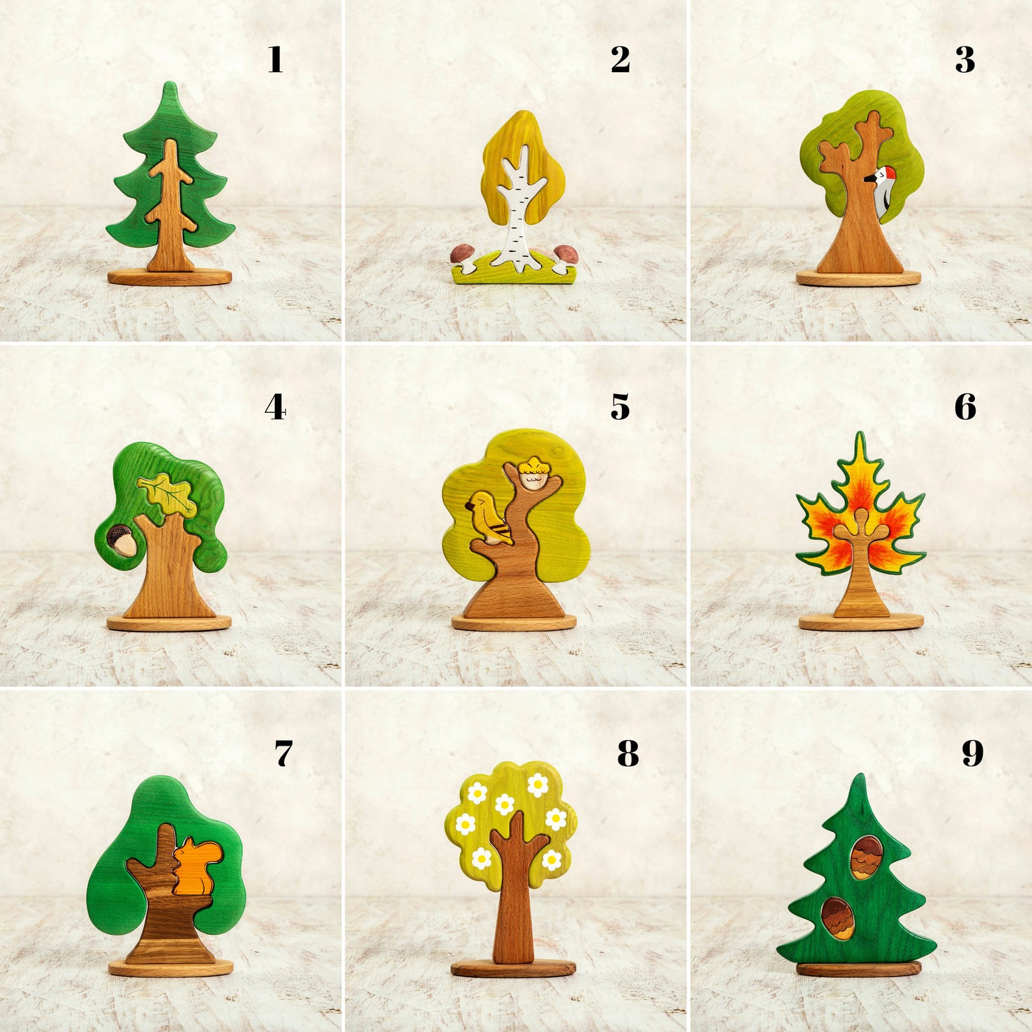 Big Wooden Tree Set (19pcs)