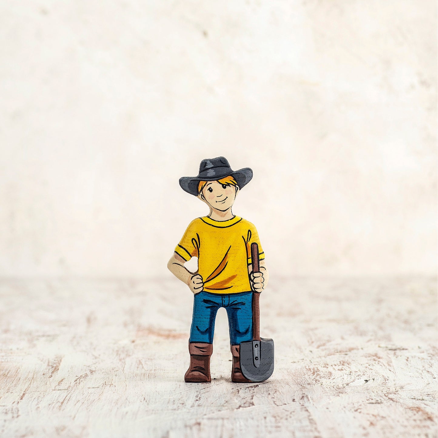 Wooden Farm Family Figurines