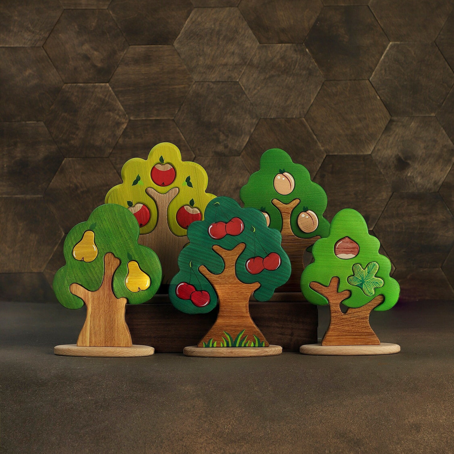 Big Wooden Tree Set (19pcs)