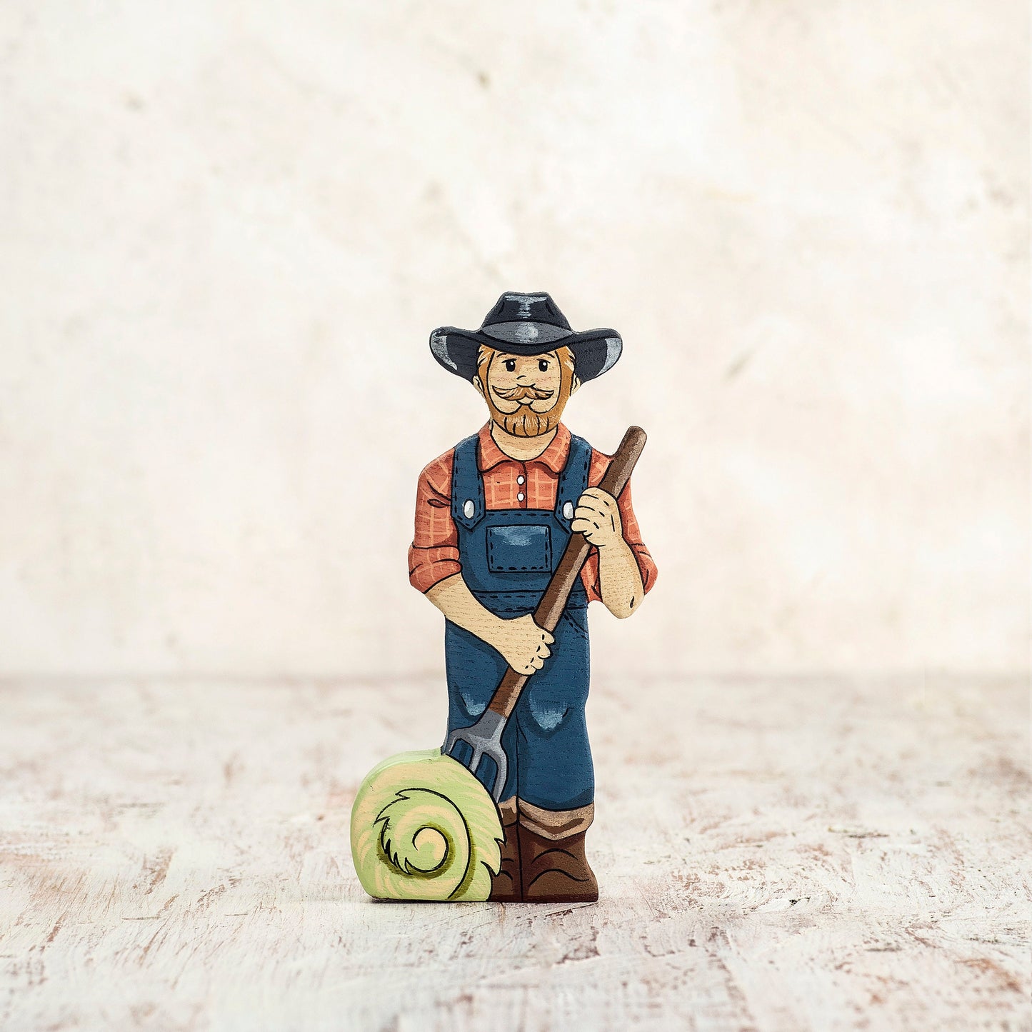 Wooden Farm Family Figurines