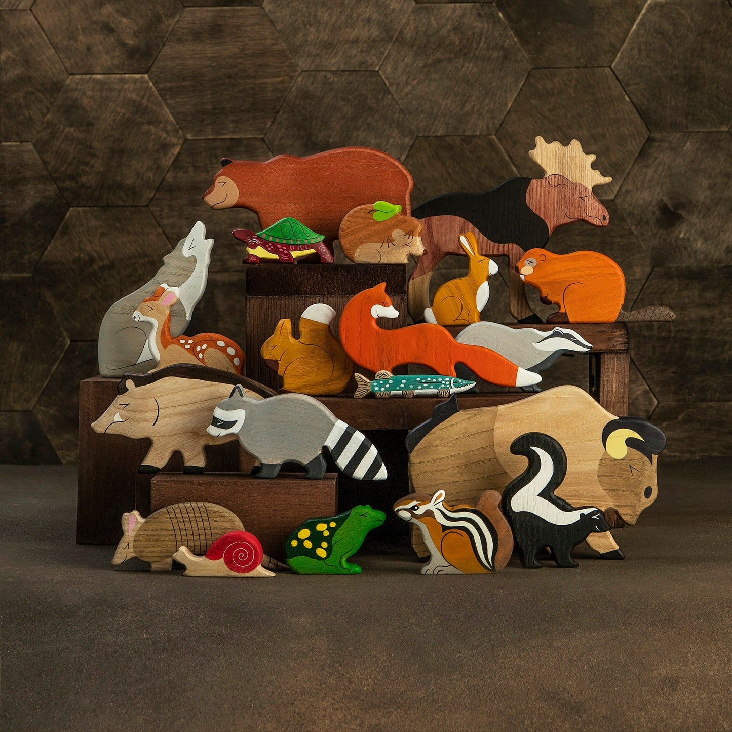 Wooden Hedgehog Toy