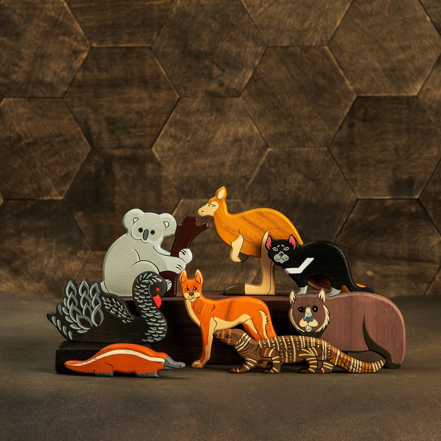 Wooden Wombat Toy
