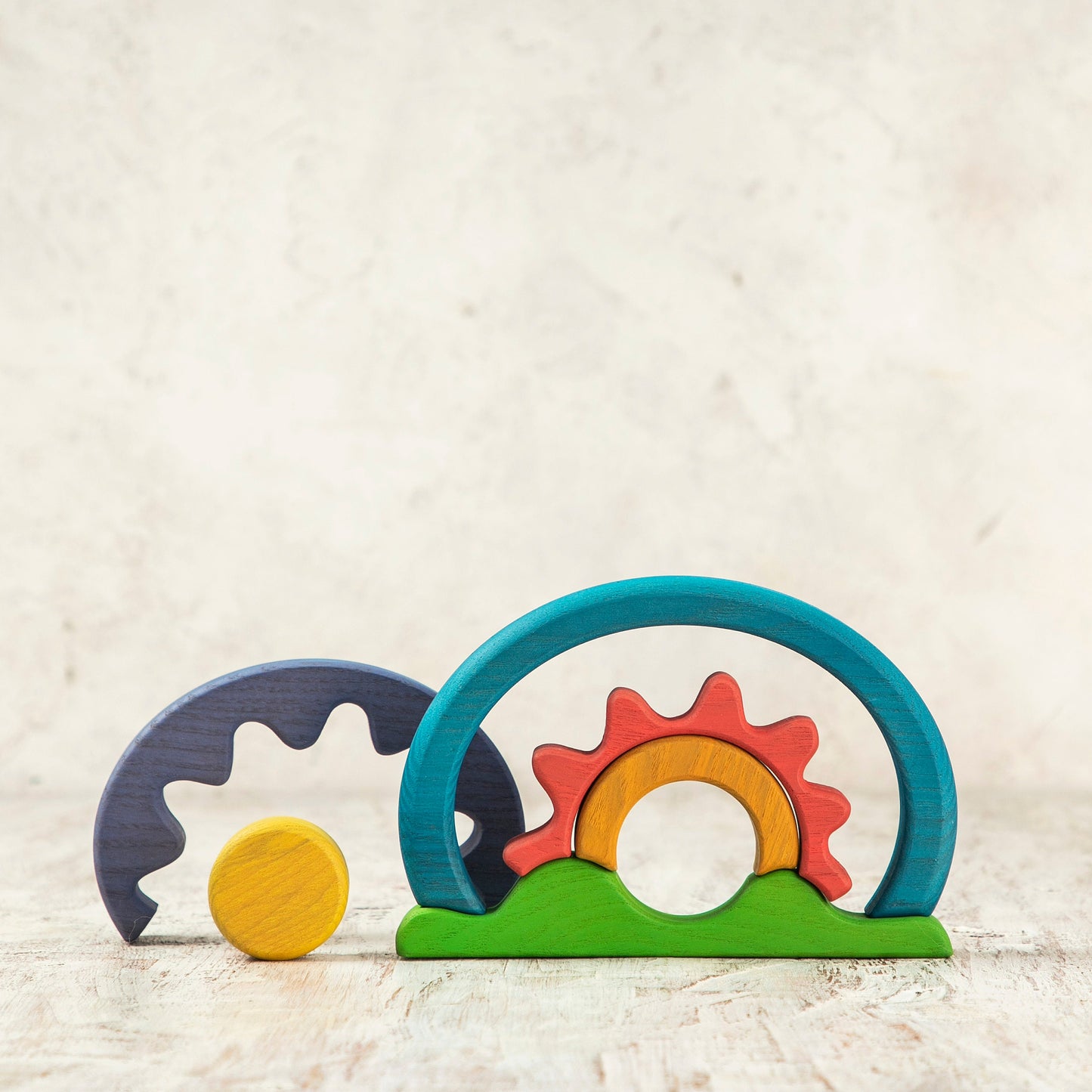 Wooden Sun Rise Stacker