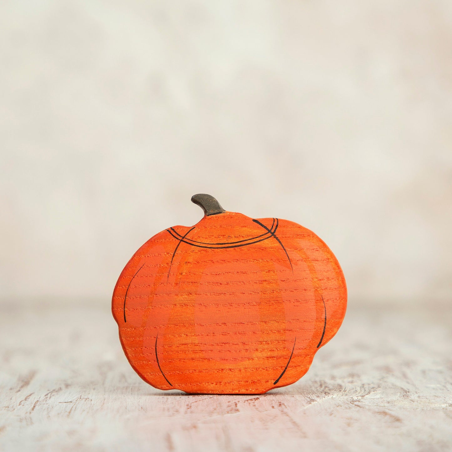 Wooden Jack-o-Lantern Toy