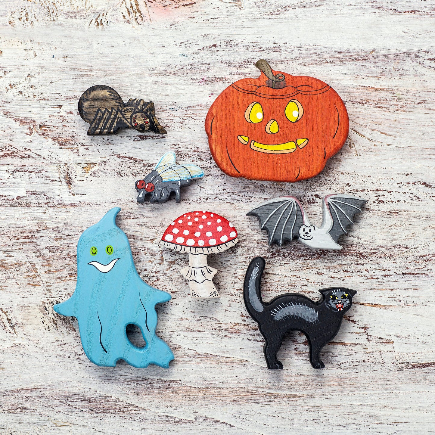 Wooden Black Cat Toy