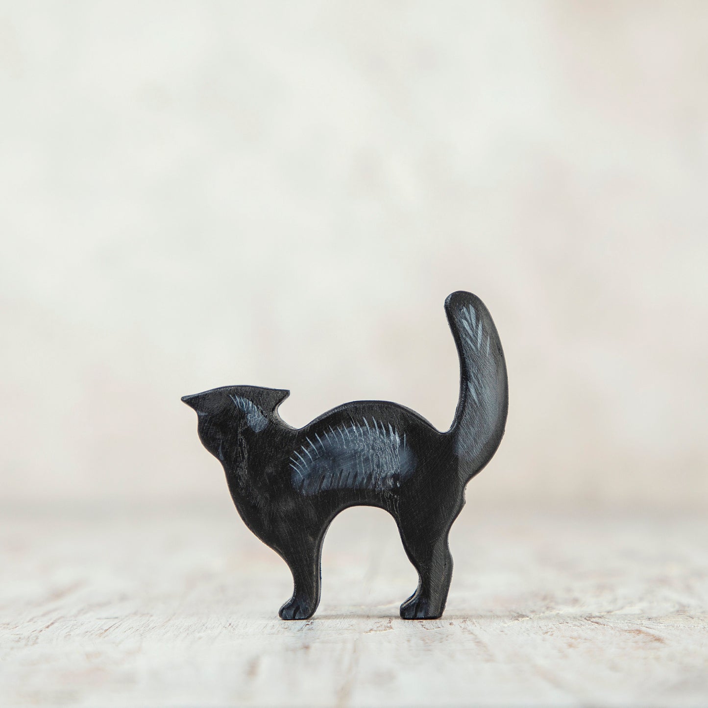 Wooden Black Cat Toy