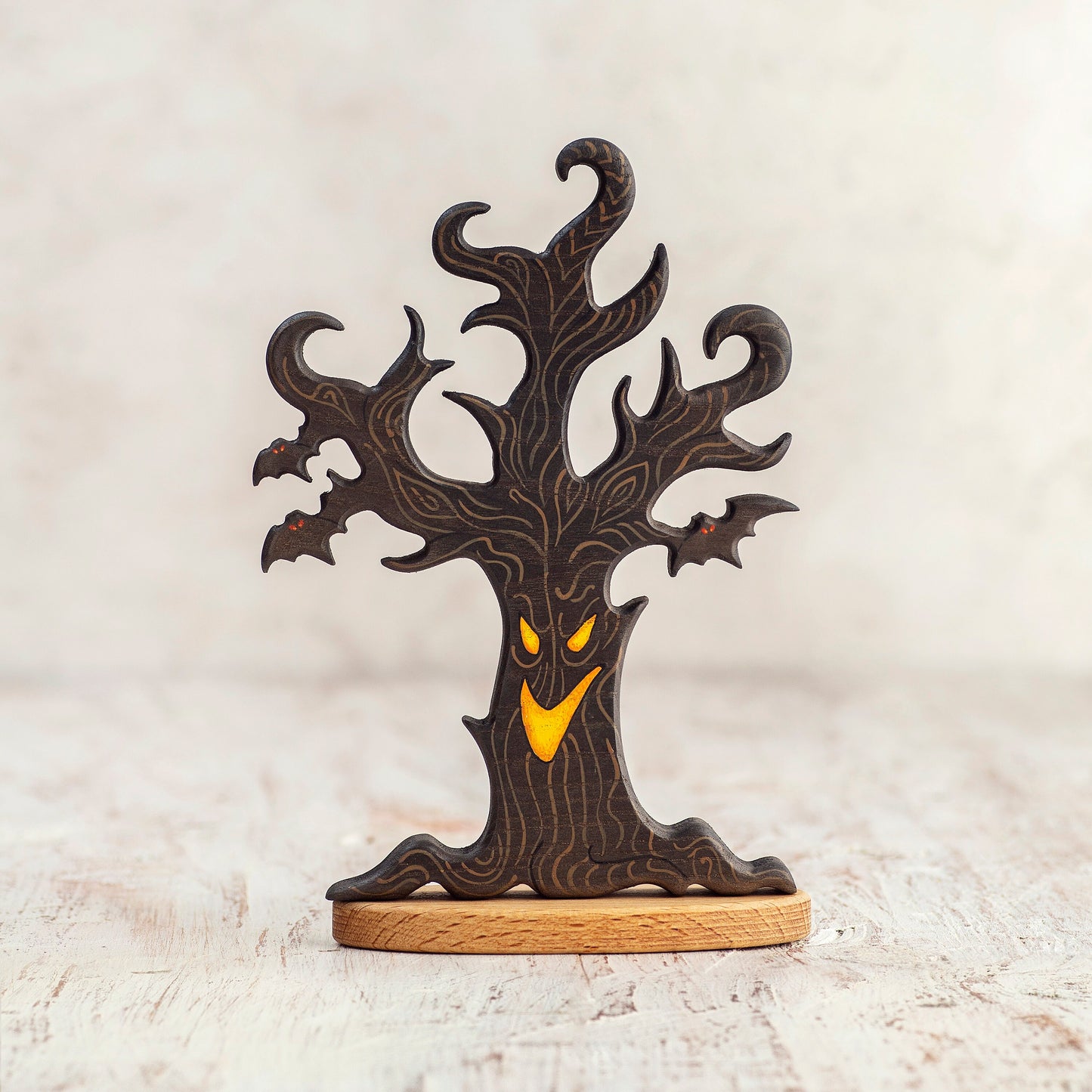 Big Handcrafted Wooden Halloween Set 11 pcs
