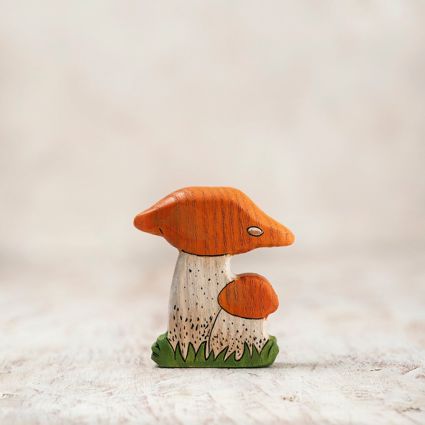 Wooden Red Cap Bolete Toy