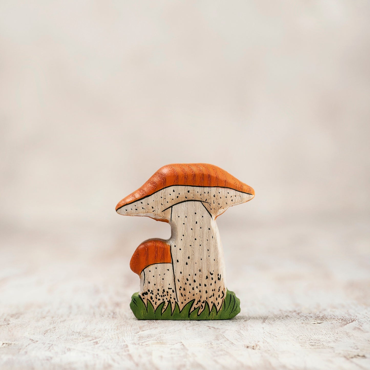 Wooden Red Cap Bolete Toy