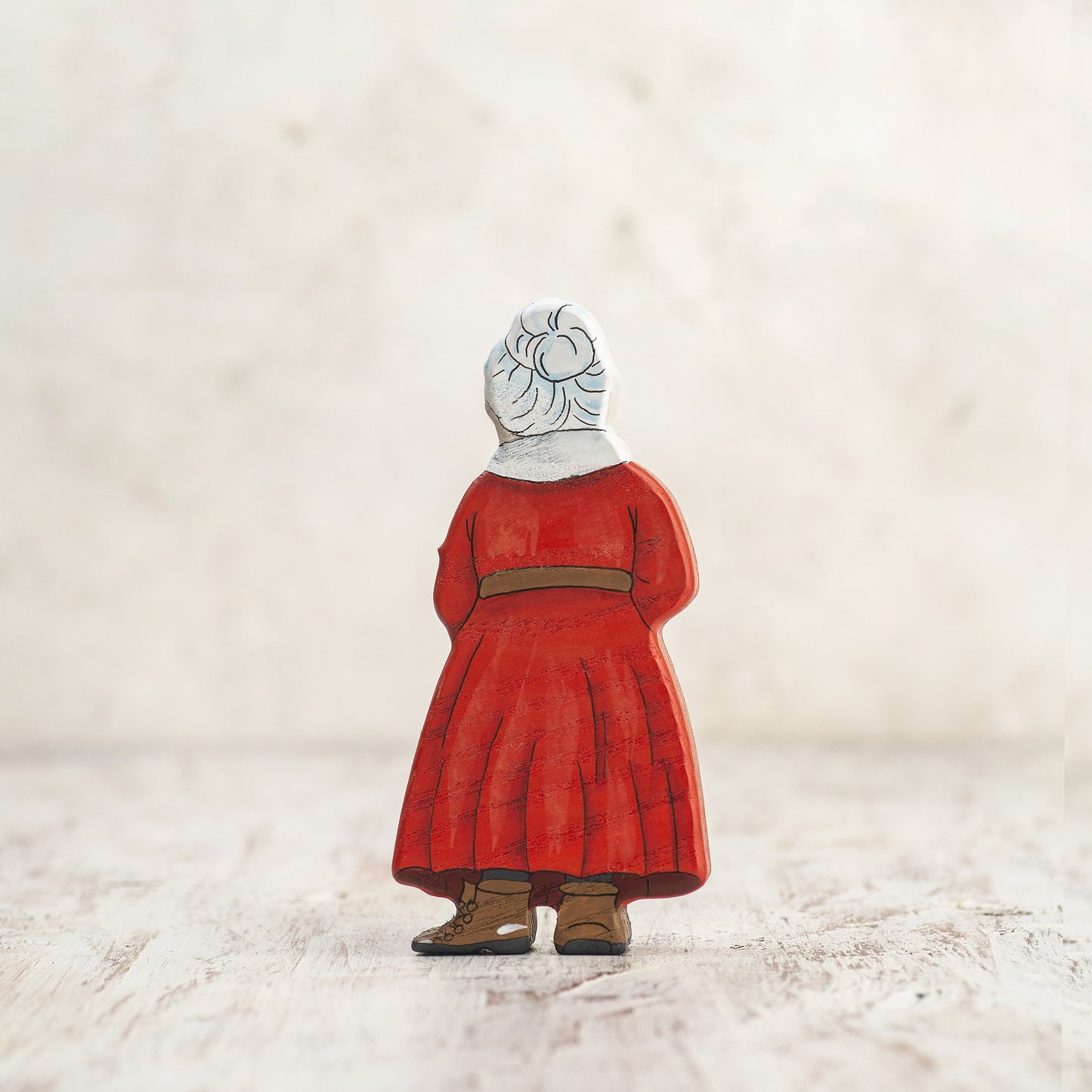 Wooden Mrs. Claus Figurine