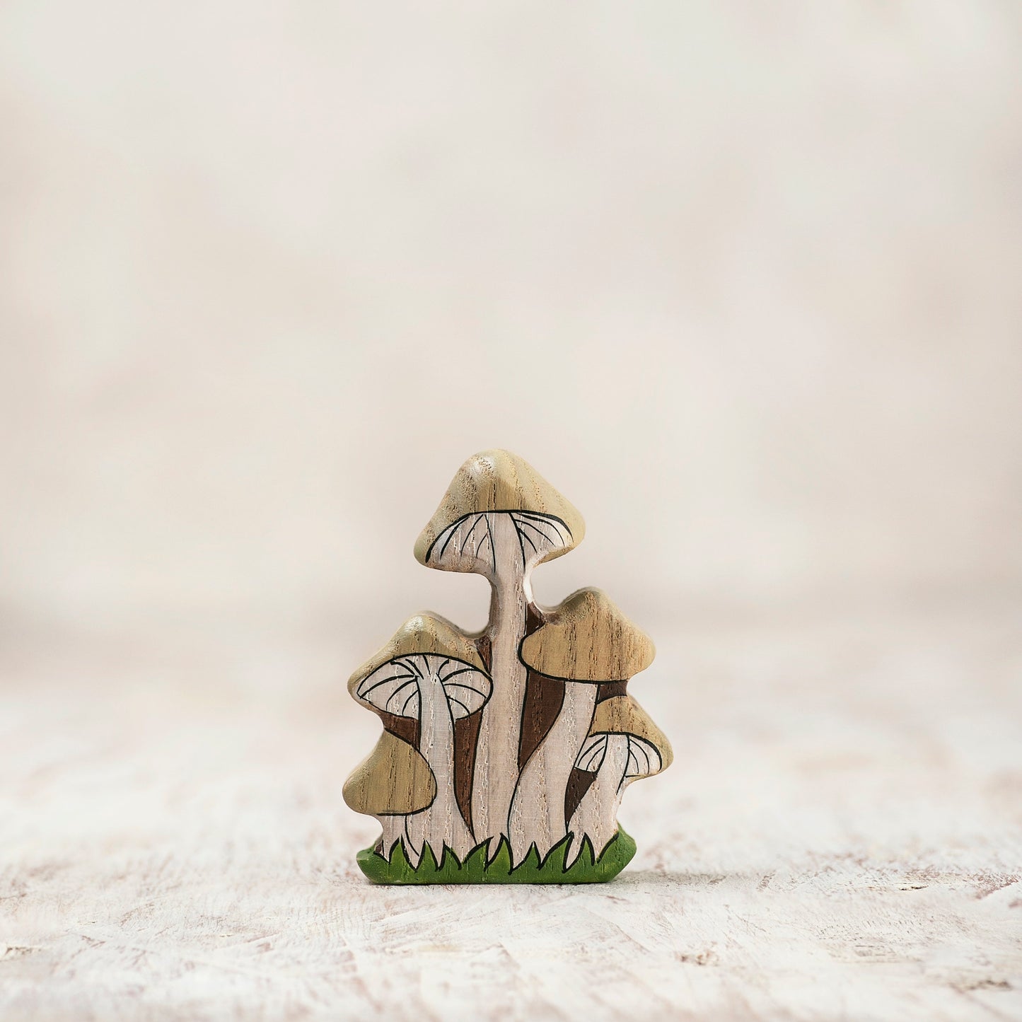 Wooden Poisonous Mushroom Toy