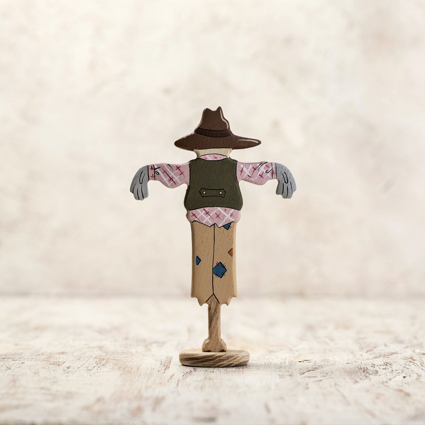 Wooden Scarecrow Toy