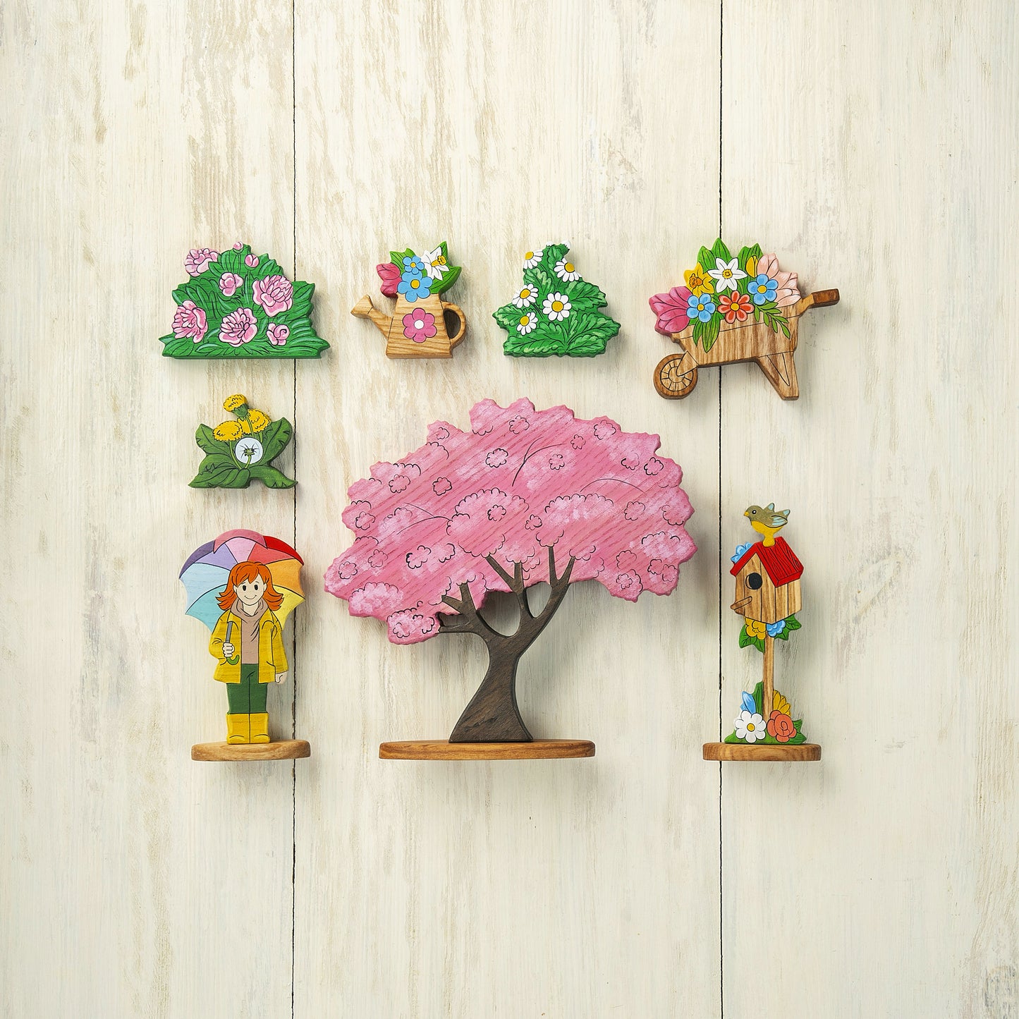 Spring Garden Wooden Toy Set