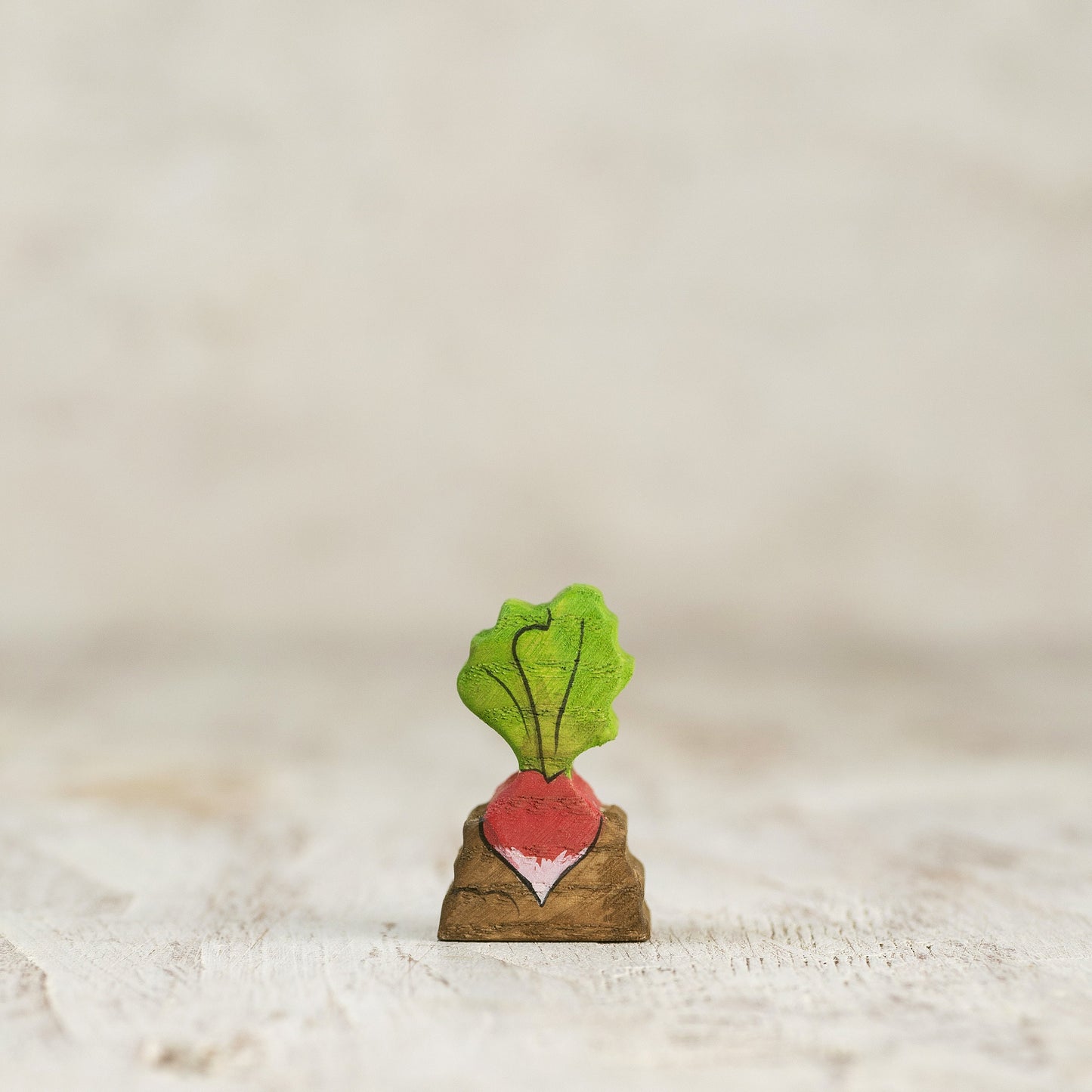 Handcrafted Wooden Radish Toy