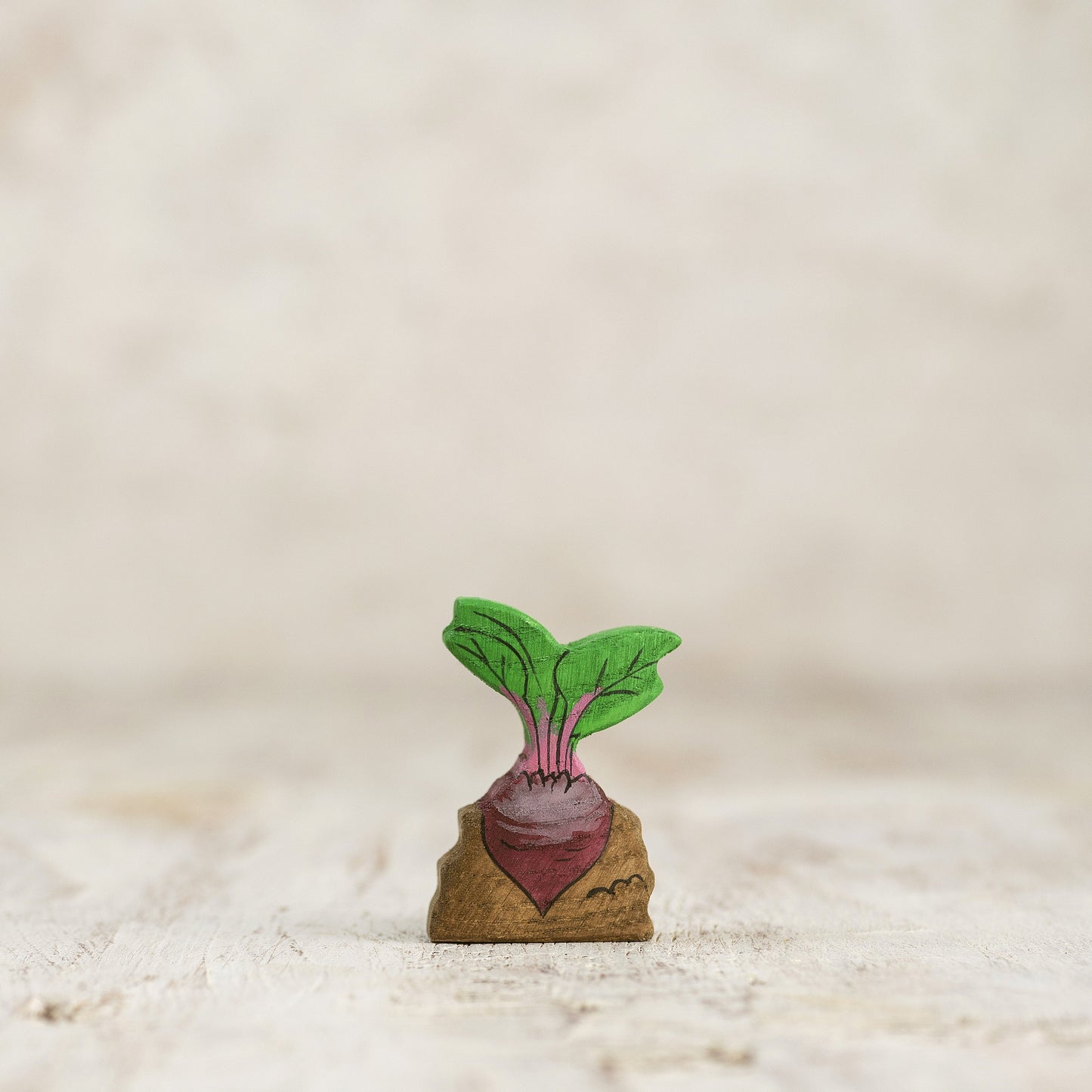 Handcrafted Wooden Beetroot Toy