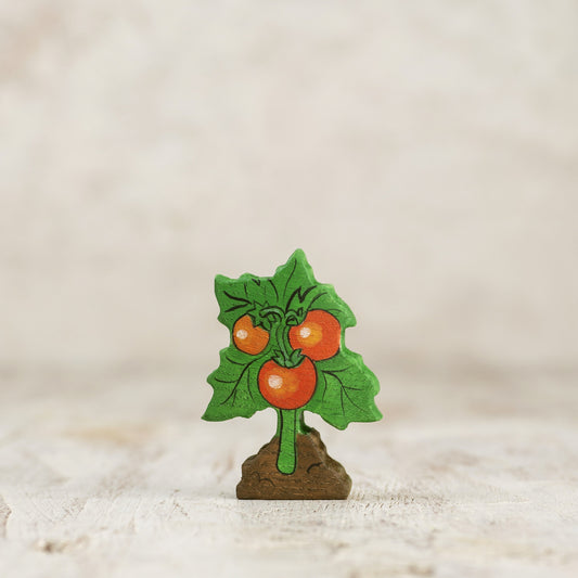 Handcrafted Wooden Tomato Toy