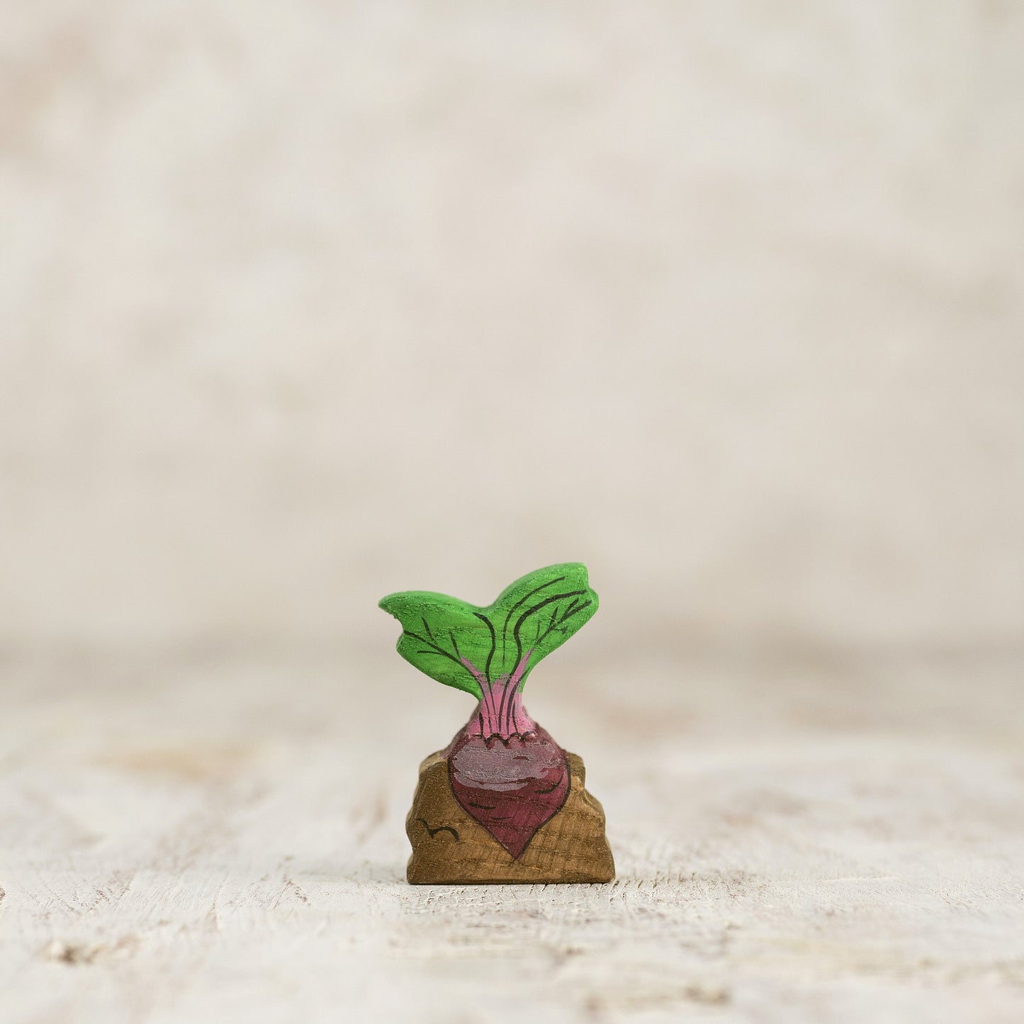 Handcrafted Wooden Beetroot Toy