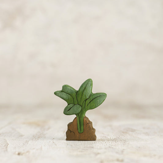 Handcrafted Wooden Spinach Toy