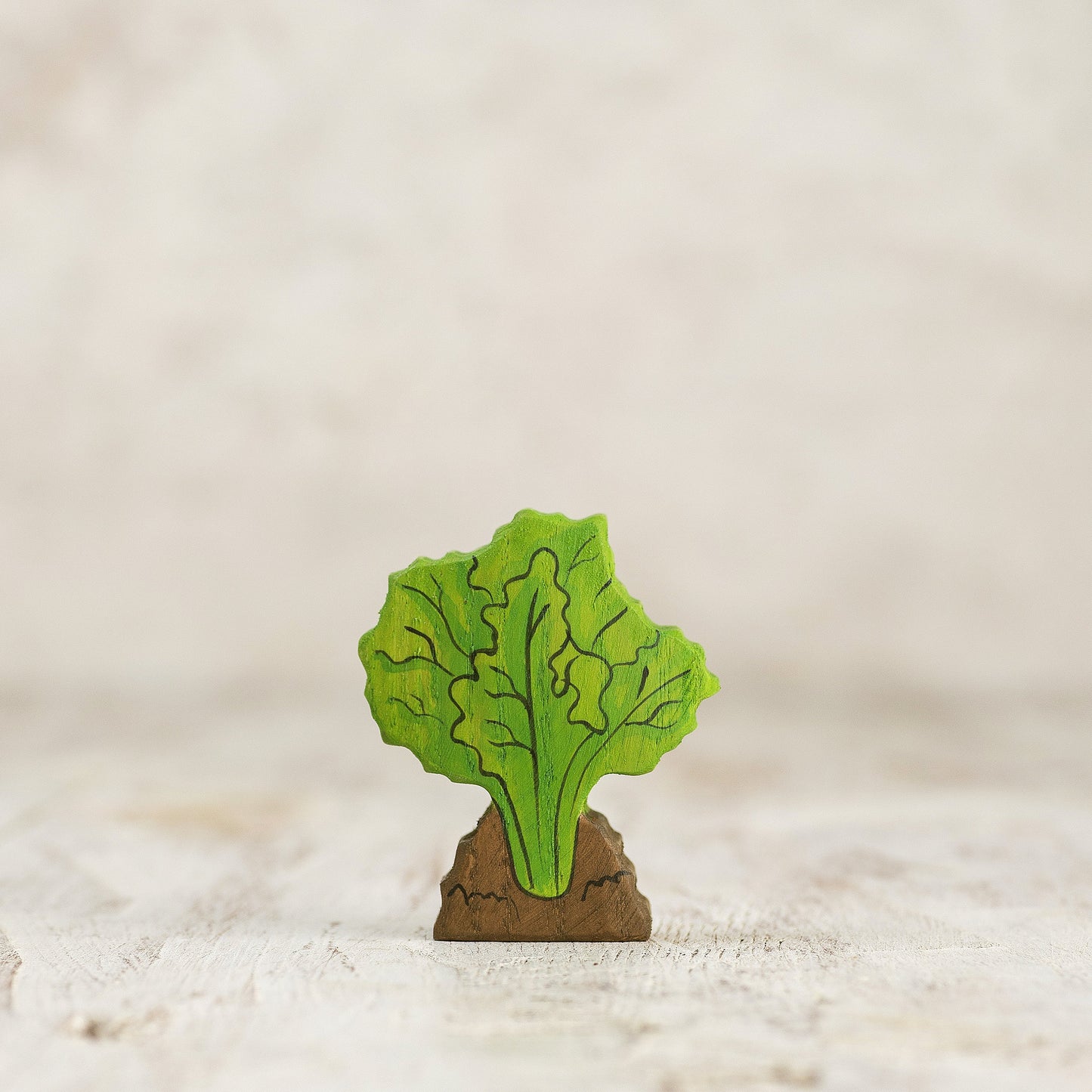 Handcrafted Wooden Lettuce Toy