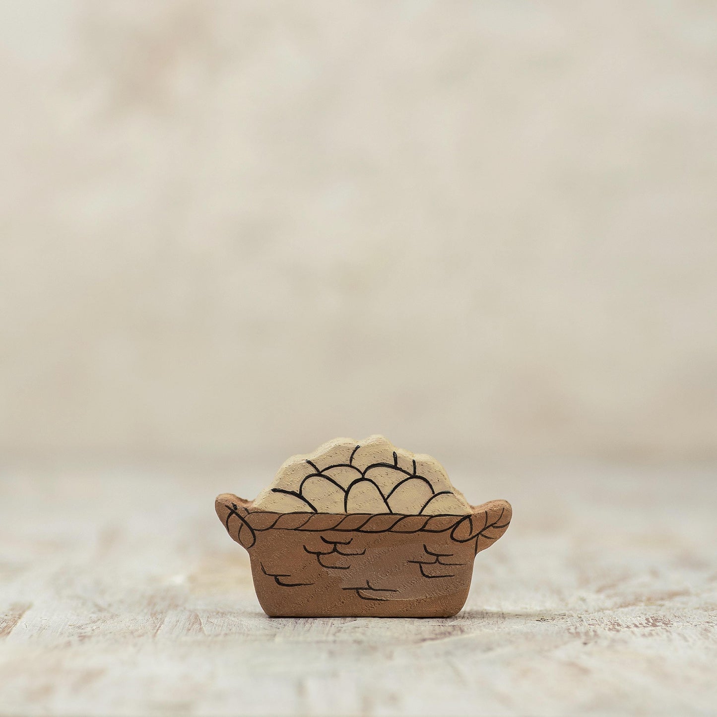 Wooden Egg Basket Toy