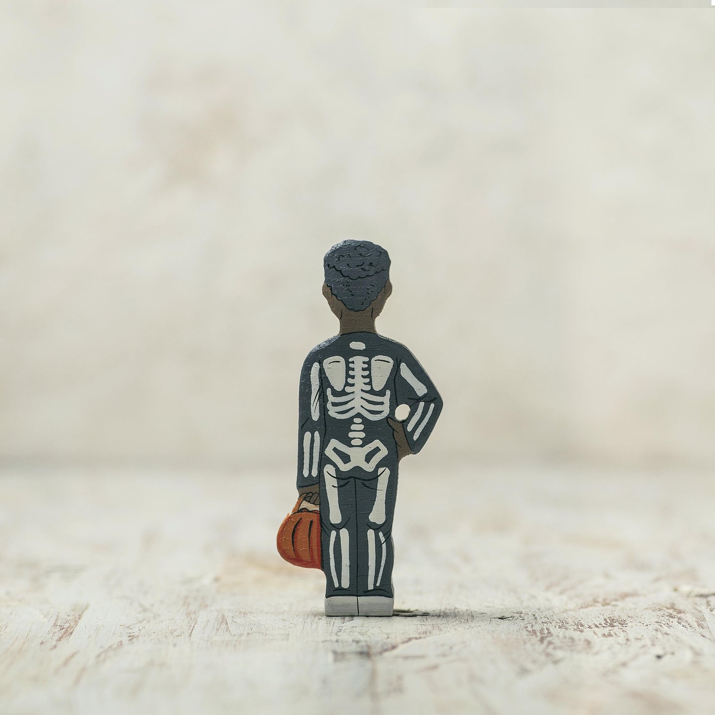 Trick-or-Treating Skeleton Kid