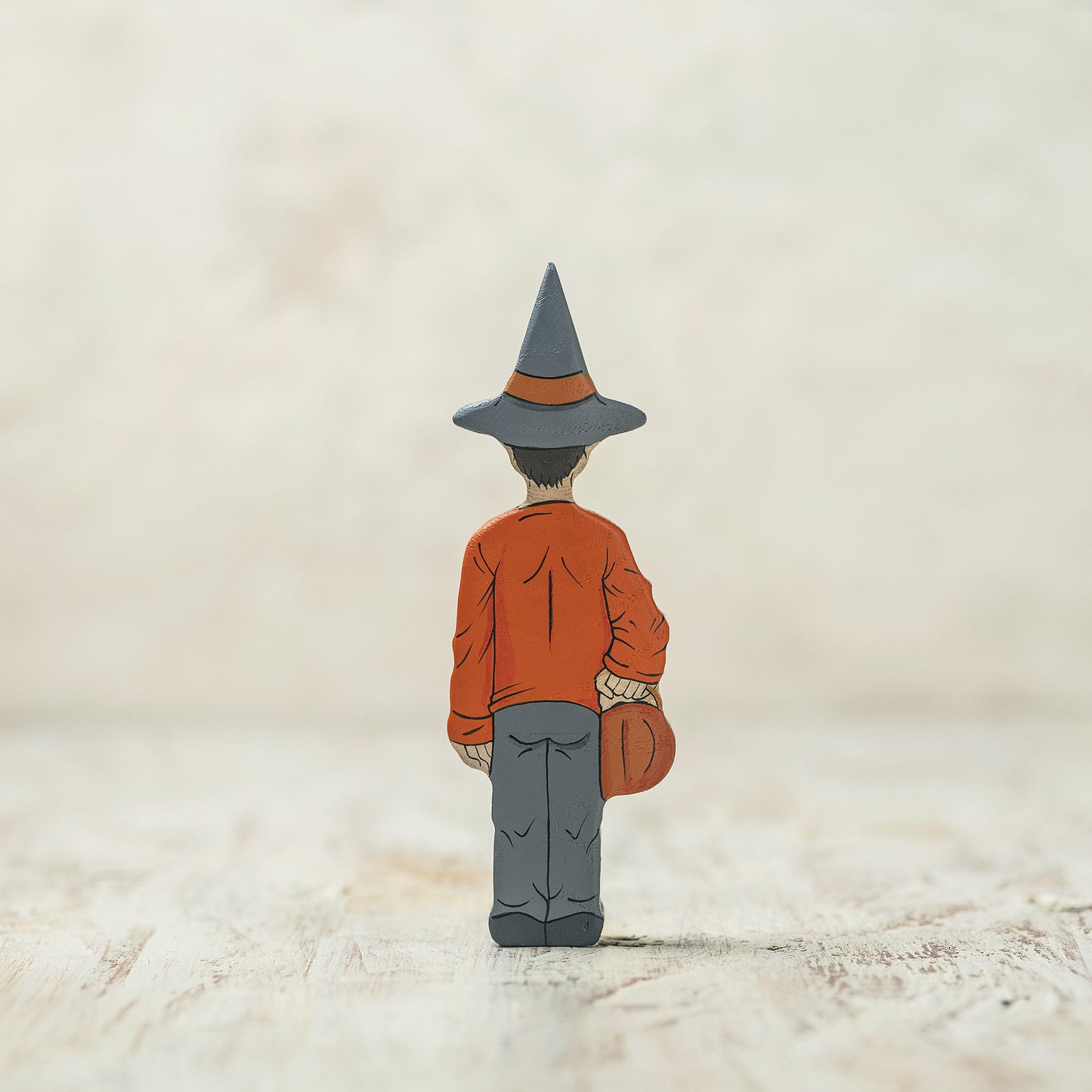 Halloween Wooden Pumpkin Boy