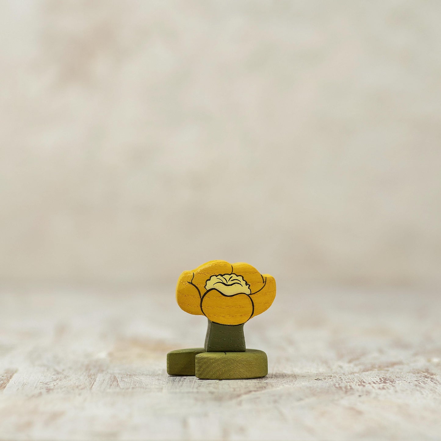 Wooden Yellow Water Lily Toy