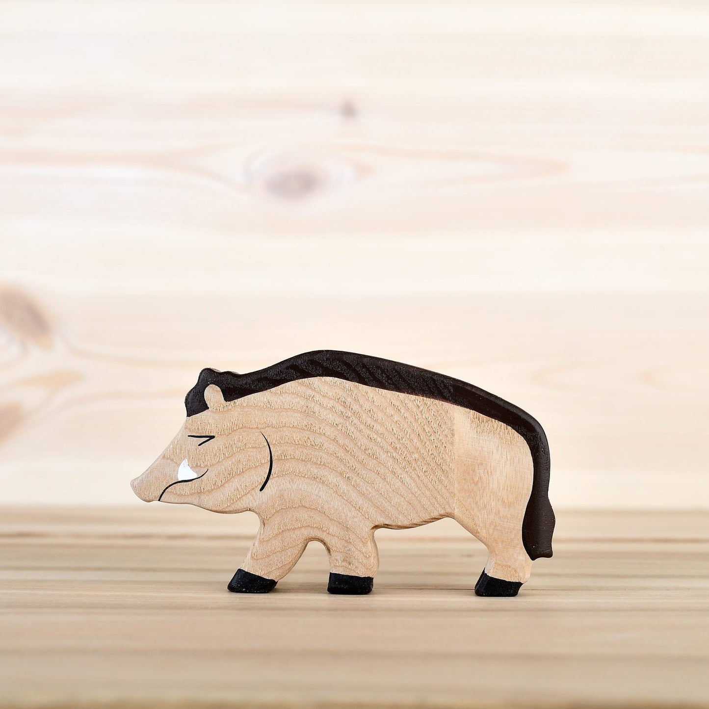 Wooden Wild Boar Toy