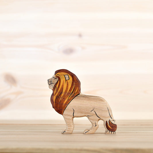 Wooden Lion Toy