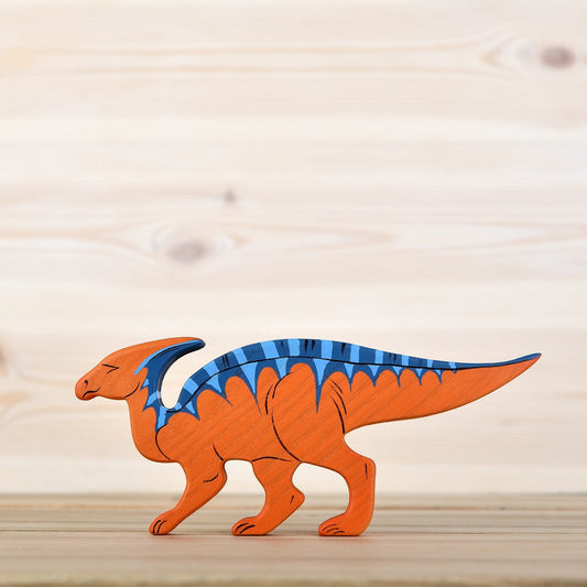 Wooden Parasaurolophus Toy