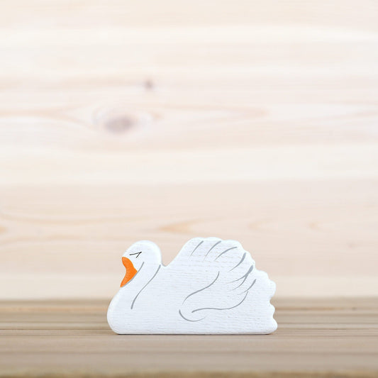 Wooden swan toy